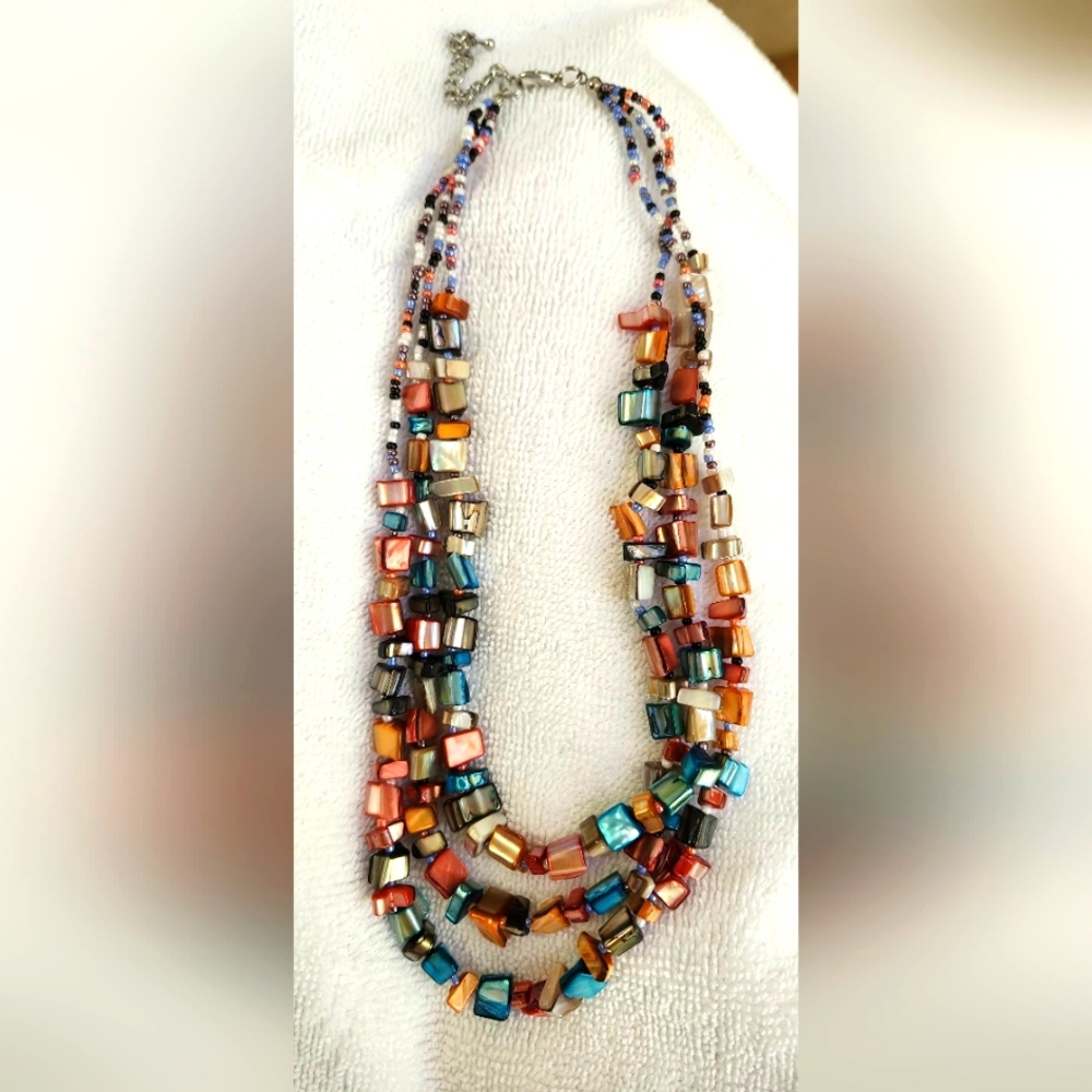 Genuine Shell Multi Strand Necklace